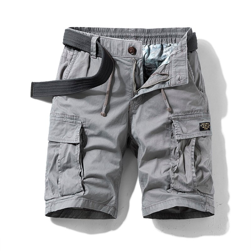 New Mens Summer Cotton Army Tactical Cargo Shorts Fashion Khaki Multi-pocket Casual Short Pants Loose Military Shorts Men