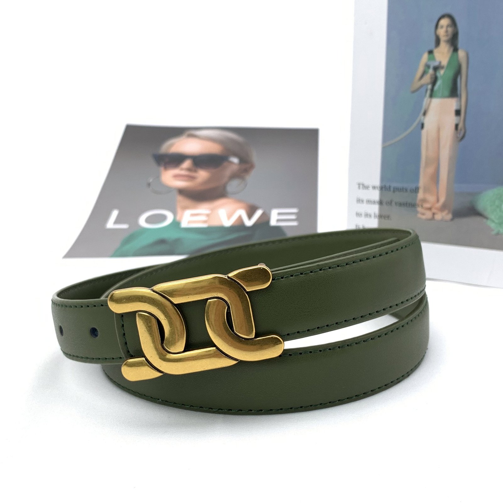 new Leather Belt Wholesale Ladies Smooth Buckle Belt Net Red Wind Ins Korean Version All-match Fashion Jeans Decorative Belt